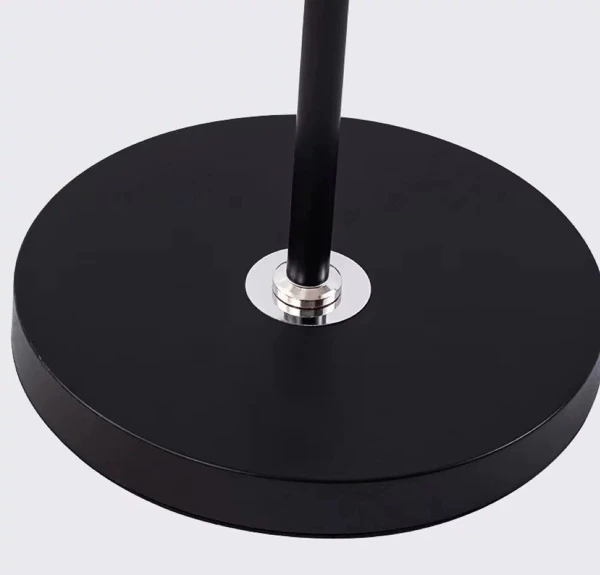 Lampadar modern cu brat reglabil, E27, inaltime 170 cm, intrerupator pe cablu, negru si auriu [2]