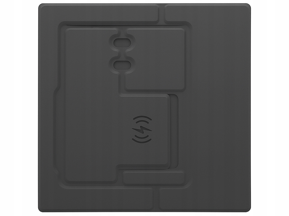 Mouse Pad cu Incarcare Wireless, Organizator Birou cu Suport Telefon si Suport Pixuri, Alimentare USB-C, Pliabil, 32 x 22.5 cm [5]