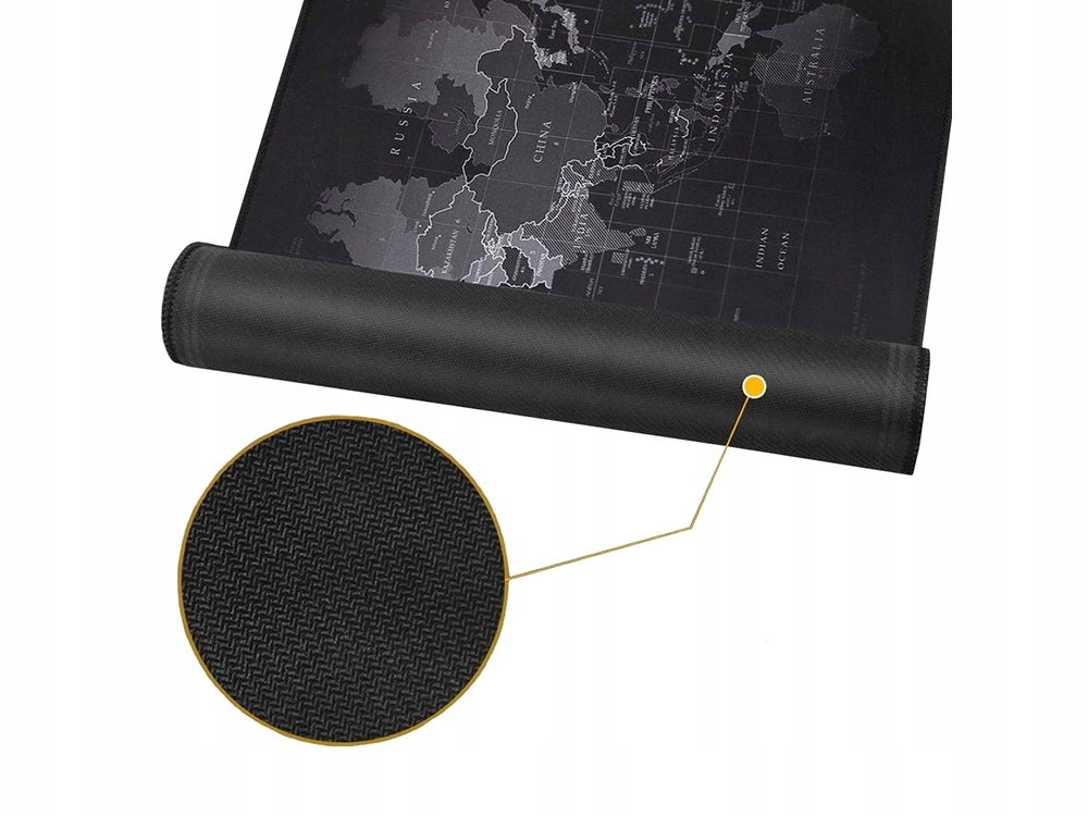 Mouse Pad Gaming RGB LED XXXL 90x40 cm, Harta Lumii, Iluminare 7 Culori, 4 Moduri Lumina, Suprafata Antiderapanta, Alimentare USB [2]