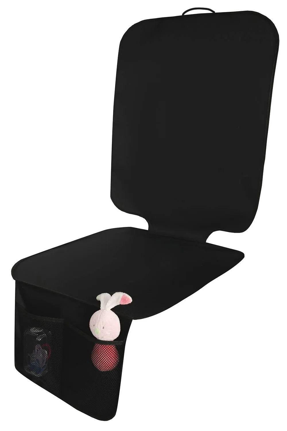 Protectie bancheta auto pentru scaun copil XTROBB, compatibila ISOFIX, impermeabila, antiderapanta, organizator 2 buzunare, 125 x 49 cm, negru [7]