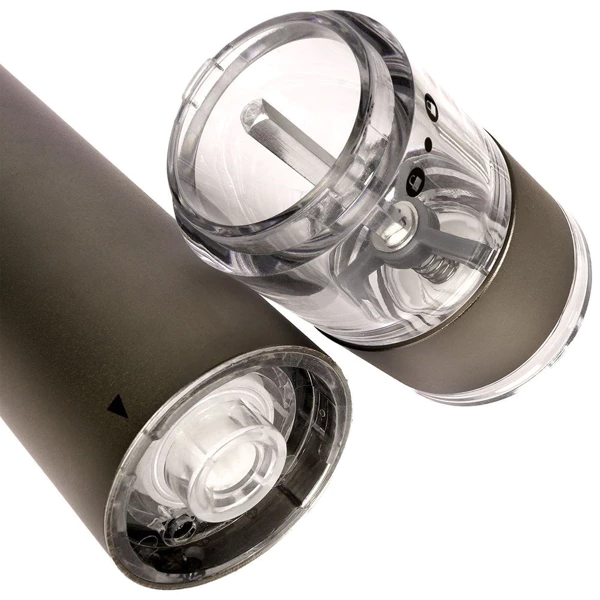 Rasnita electrica Orion pentru sare si piper, aluminiu, mecanism ceramic, 22.5 cm [4]