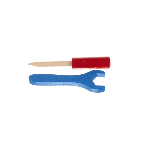 Scaun educational Montessori, Lemn, de asamblat pentru copii, 29 cm, Dexteritate, Concentrare, Imaginatie, Multicolor [6]