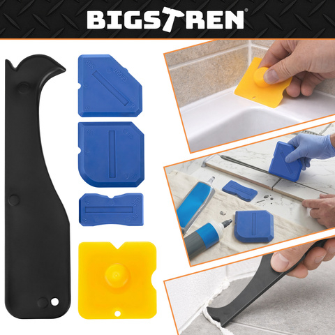 Set 14 Unelte Silicon Bigstreen, Aplicare si indepartare rosturi, Spatule profilare si raclete, PP + ABS + inox, Multicolor [5]