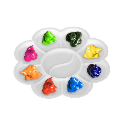 Set creativ pictura acrilica Maaleo – 24 culori intense x 12 ml, vopsele pentru panza, lemn si hartie, cu paleta inclusa [2]