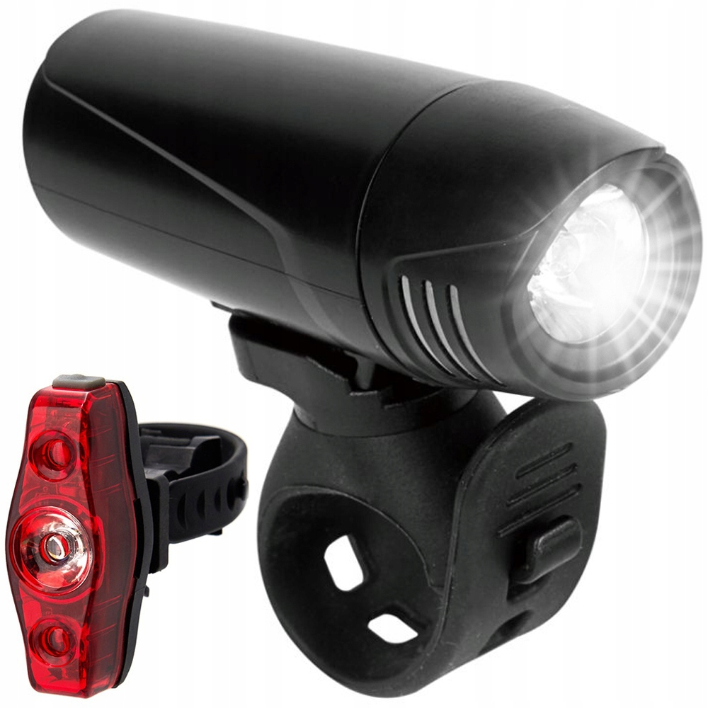 Set lumini bicicleta LED fata + spate, vizibilitate ridicata noapte, montaj rapid pe ghidon si tija, rezistente la intemperii [4]