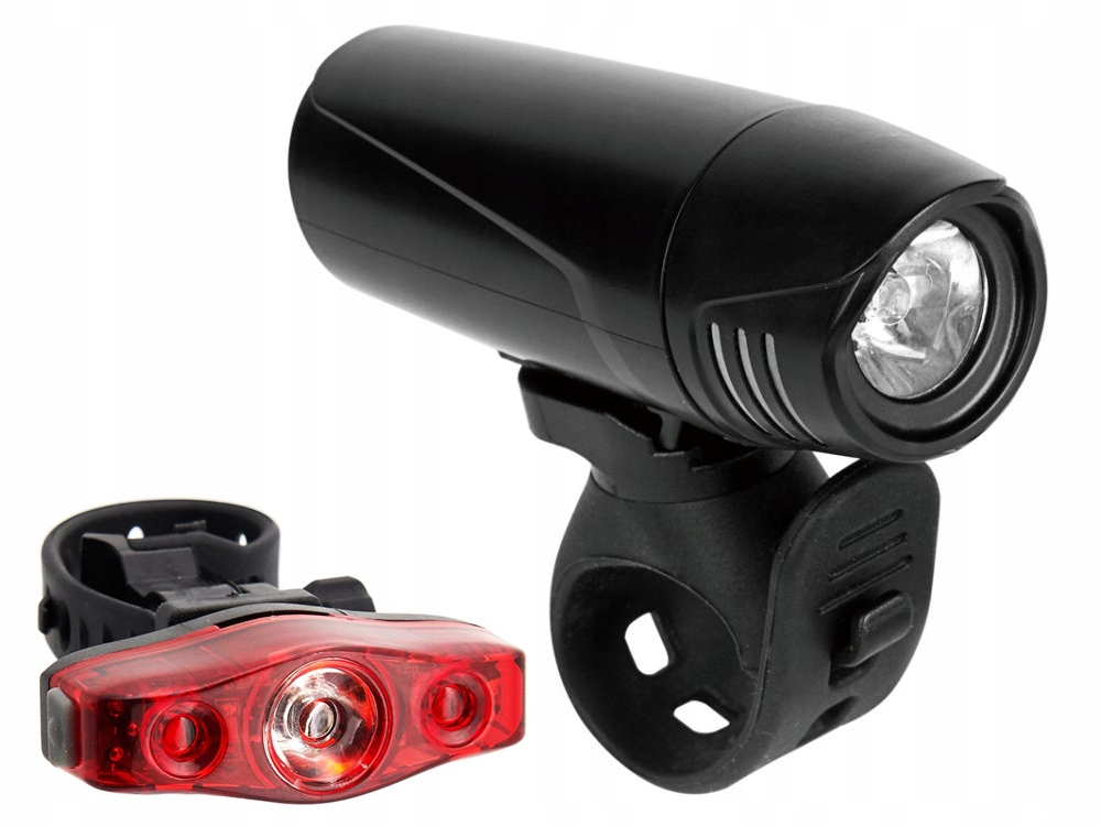 Set lumini bicicleta LED fata + spate, vizibilitate ridicata noapte, montaj rapid pe ghidon si tija, rezistente la intemperii [3]