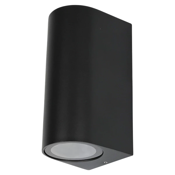 Iluminat - Aplica de perete HöffTech, LED Semirotund Up & Down, aluminiu, IP65, negru