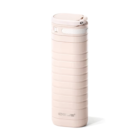 Cana termos IDEUS, 400 ml, otel inoxidabil SUS 304, perete dublu, 12h rece/6h cald, capac etans cu blocare, BPA Free, roz [1]