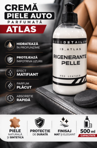Emulsie pentru ingrijirea pielii auto Eurodet I5 Atlas 500 ml, curatare delicata, aspect natural, interior auto [2]