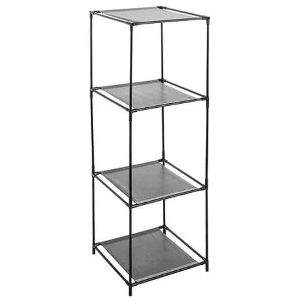 Casa & Organizare - Etajera modulara 3 compartimente 5Five, pentru cutii depozitare, neagra