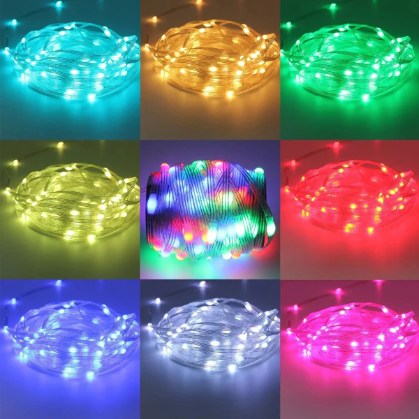Instalatie luminoasa LED RGB, 10 m, control prin aplicatie si telecomanda, culori si efecte multiple, luminozitate reglabila, alimentare USB [3]