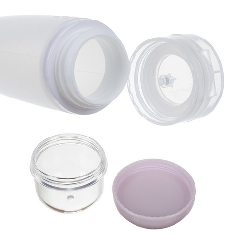 Kit de calatorie avion Trizand – recipiente cosmetice reutilizabile 10 piese, compatibil bagaj de mana, cu husa transparenta [3]