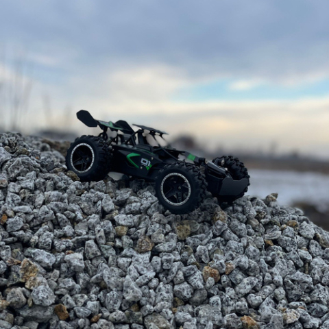 Masina off-road cu telecomanda Kruzzel, scara 1:18, multicolor, 23x14, 5x9cm, 2 baterii incluse [6]