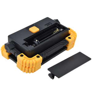 Proiector LED Portabil COB Reincarcabil, 3 Moduri Iluminare, Acumulator 18650 Inclus, 12x8 cm, Negru/Galben [3]