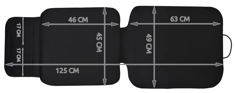 Protectie bancheta auto pentru scaun copil XTROBB, compatibila ISOFIX, impermeabila, antiderapanta, organizator 2 buzunare, 125 x 49 cm, negru [5]