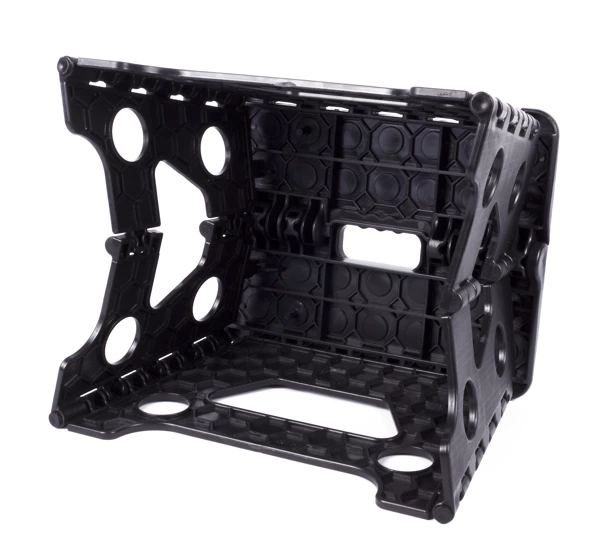Scaun pliabil, negru-alb, dimensiune 23x19x19 cm [1]