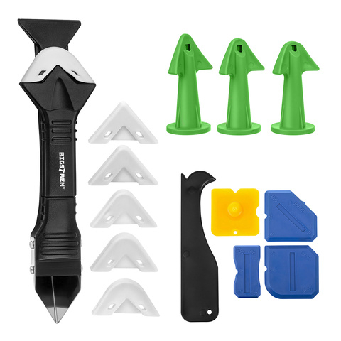 Set 14 Unelte Silicon Bigstreen, Aplicare si indepartare rosturi, Spatule profilare si raclete, PP + ABS + inox, Multicolor [7]