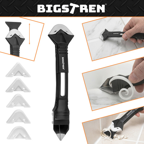 Set 14 Unelte Silicon Bigstreen, Aplicare si indepartare rosturi, Spatule profilare si raclete, PP + ABS + inox, Multicolor [8]