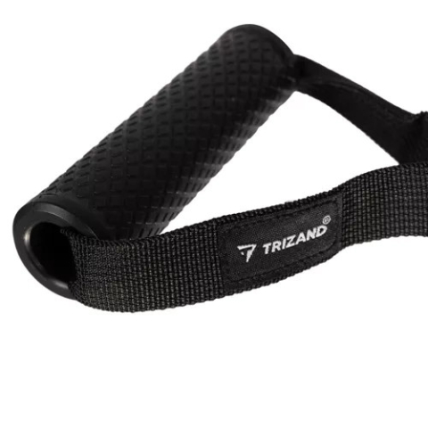 Set benzi elastice fitness Trizand, 5–75 kg, cu manere si accesorii, 11 piese [4]