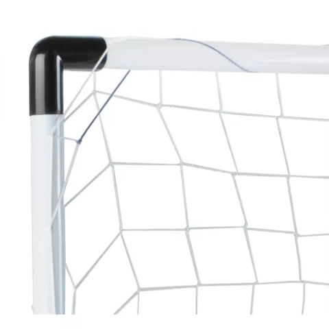 Set poarta fotbal copii, poarta + minge + pompa + ancore fixare, 120 x 40 x 80 cm, PVC + nylon, culoare Alb/Negru [3]