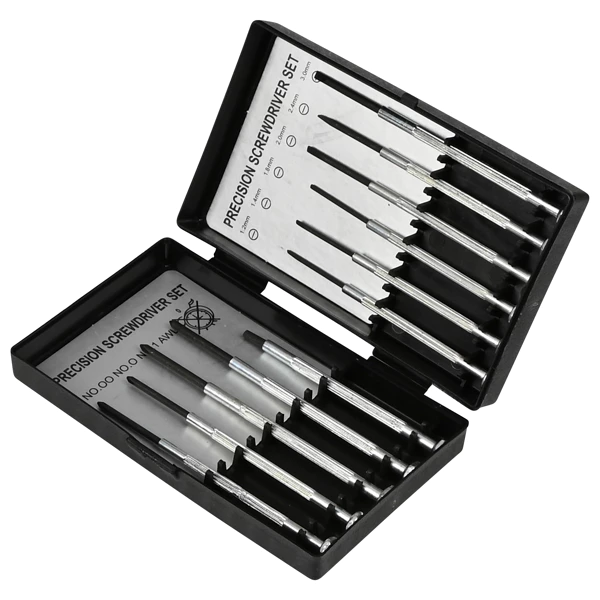 Diverse - Set surubelnite precizie 11 piese, pentru telefoane, jucarii, laptop, ochelari, cu varf magnetic si cutie depozitare