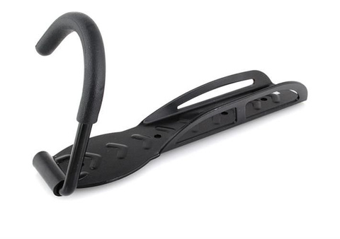 Suport vertical pentru depozitare bicicleta Trizand, montaj pe perete, protectie cauciucata, sarcina max. 25 kg, negru [2]