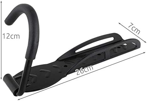 Casa & Organizare - Suport vertical pentru depozitare bicicleta Trizand, montaj pe perete, protectie cauciucata, sarcina max. 25 kg, negru