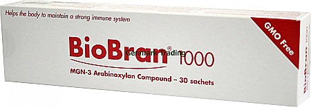 BIOBRAN MGN-3 Puternic imunostimulator natural - Bio Bran 1000 (MGN-3 Arabinoxilan), cut x 30 plicuri