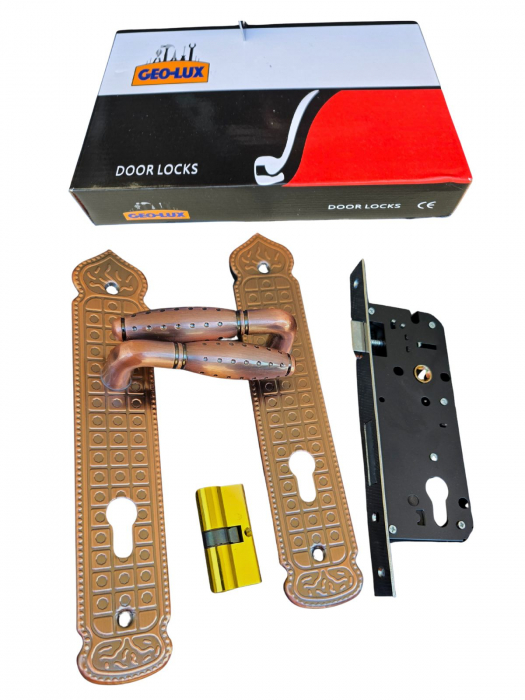 Maner usa metalica, universal stanga sau dreapta bronz [3]