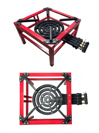 Camping - Arzator pe gaz cu 4 focuri