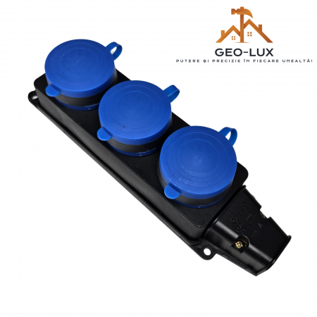 Prize și intrerupătoare - cap-prelungitor-trei-posturi-capac-albastru-negru