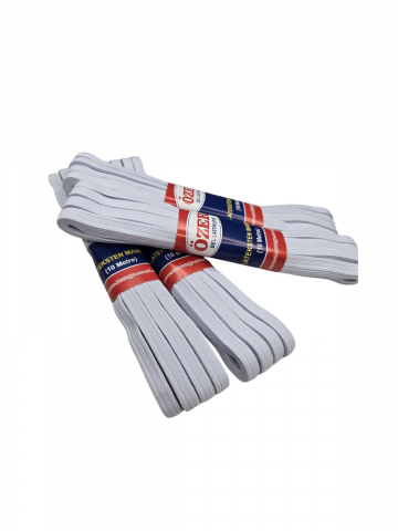 Baie - elastic-textil-1cm-10m-alb