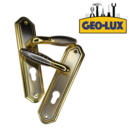 Gospodărie - set-manere-usa-metalica-geo-lux-auriu