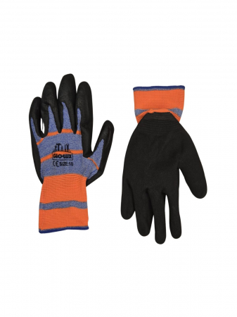 Construcții - manusi-mecanic-protectie-albastru-portocaliu