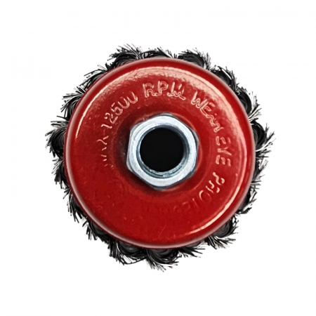 Perii sârma - perie-cupa-sarma-neagra-slefuit-flex-2-5inch