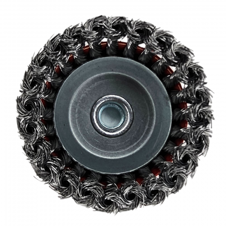 Perie cupa din sarma neagra, pentru slefuit, pentru flex, 4 inch [1]