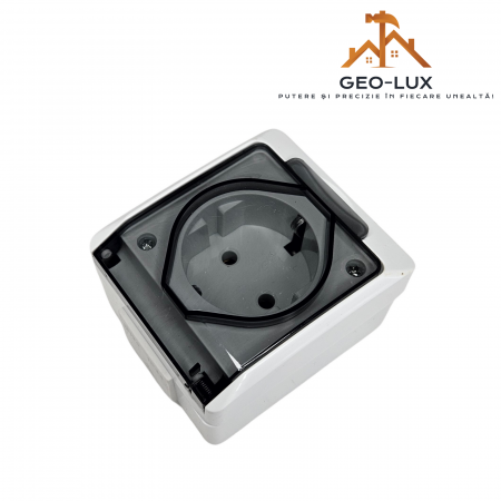 Prize și intrerupătoare - priza-simpla-protectie-capac-transparent