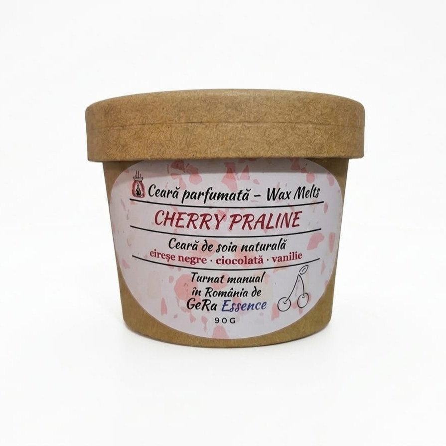 Ceara parfumata/ Wax melts din soia, GeRa Essence, Cherry Praline - Cirese negre, vanilie, ciocolata, gourmand, handmade, ceara naturala [3]