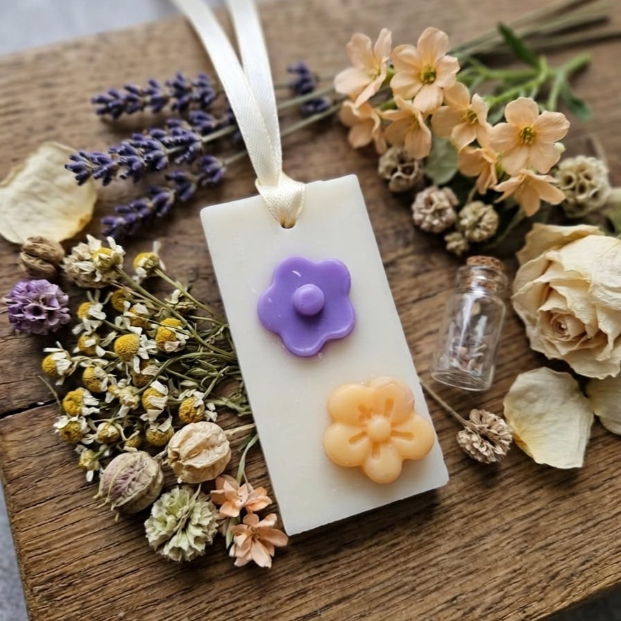 Odorizant Dulap/ Sertar/ Pantofar, GeRa Essence, Bouquet - Iasomie, Liliac, Bujor, Zambile, parfum floral, handmade, ceara parfumata, wax melts, ceara soia, 30g [2]