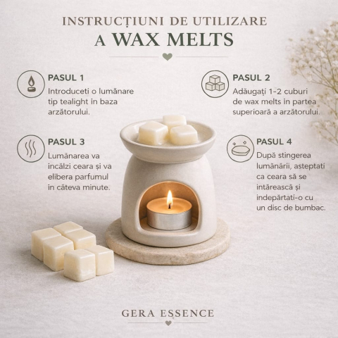 Ceara parfumata/ Wax melts din soia, GeRa Essence, Bouquet - Iasomie, Liliac, Bujor, Zambile, parfum floral, handmade, ceara naturala, 90g/25g [5]