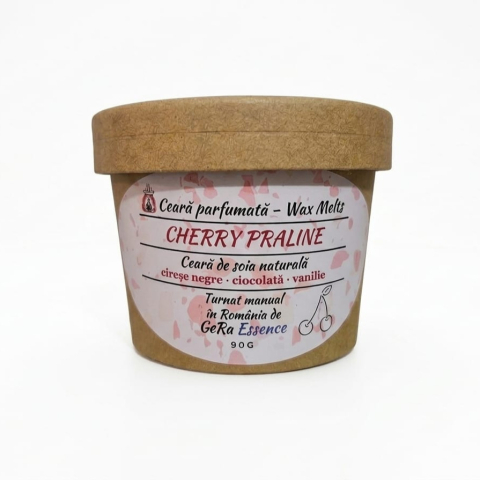 Ceara parfumata/ Wax melts din soia, GeRa Essence, Cherry Praline - Cirese negre, vanilie, ciocolata, gourmand, handmade, ceara naturala [2]