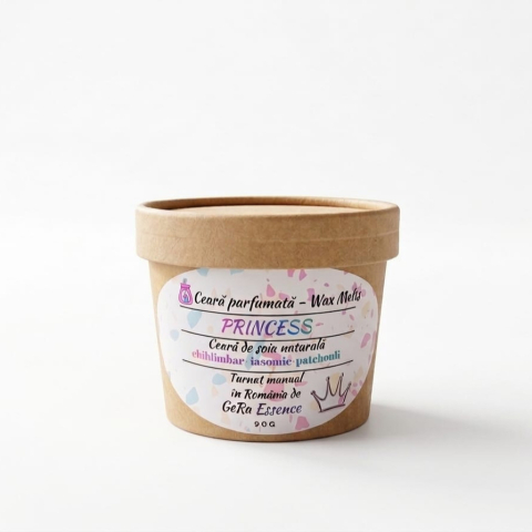 Ceara parfumata/ Wax melts din soia, GeRa Essence, Princess - Chihlimbar, Iasomie, Patchouli, parfum senzual, feminin, handmade, ceara naturala [3]