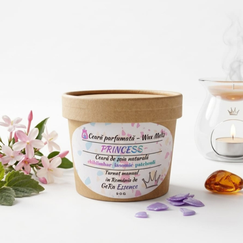 Ceara parfumata/ Wax melts din soia, GeRa Essence, Princess - Chihlimbar, Iasomie, Patchouli, parfum senzual, feminin, handmade, ceara naturala [2]