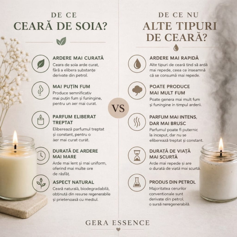 Lumanare parfumata din soia, GeRa Essence, Cookies - Citrice, ciocolata condimentata, vanilie, parfum dulce, gourmand, handmade, ceara naturala, ardere 25h, 90 g [3]