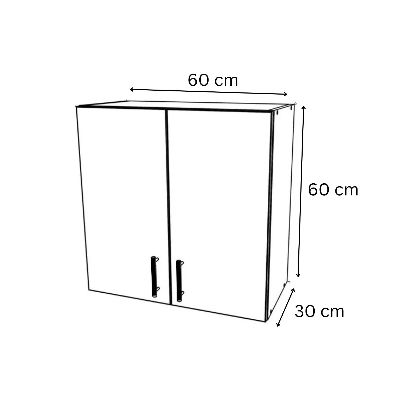 Corpuri Superioare Bucătarie H60 x A32 x L60cm,  Culoare CASMIR, PAL 18 mm [3]