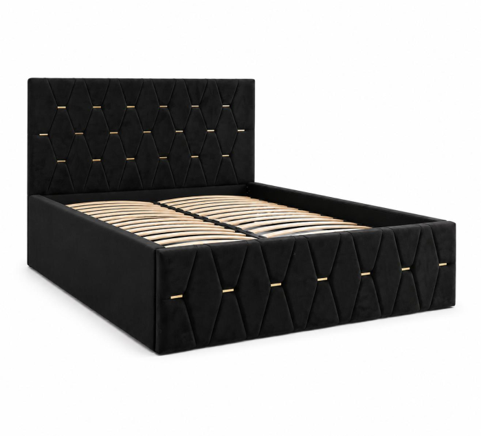 Dormitor Lisa cu Dulap 3 usi 200x120 , Comoda , Pat Tapitat si 2 noptiere [2]
