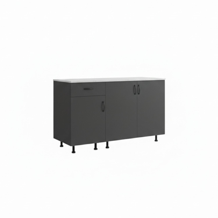 Masca baie cu sertare , Gri antracit , 120x50x90 [2]