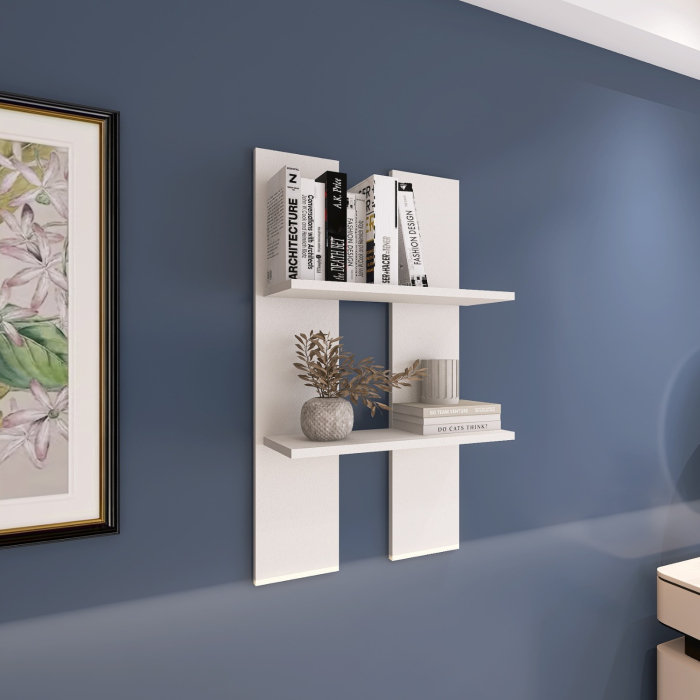 Raft perete, H60xA20xL40cm, culoare Alb, pal 18mm [2]