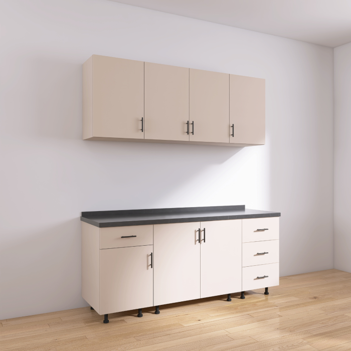 Set Bucatarie Modulara 160 cm, Culoarea CASMIR, Pal 18mm, Blat Termorezistent [3]