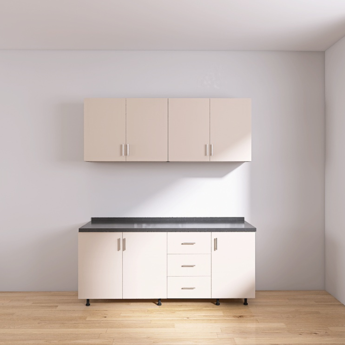 Set Bucatarie Modulara 160 cm, Culoarea Casmir, Pal 18mm, Blat Termorezistent [2]